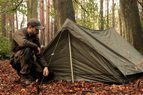 Solo Bushcraft: French Military Tent | Wool Blanket | Autumn Camping