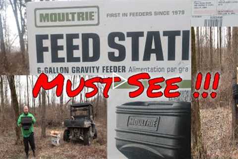 Moultrie 6 Gallon Gravity Deer Feeder Review. (Whitetail Deer Feeder.)