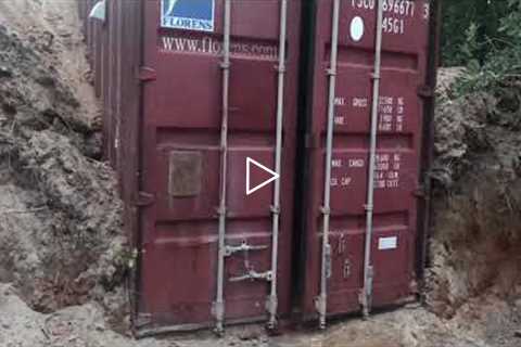 How To Bury Shipping Container Part 7 Project Complete Underground Storm Shelter