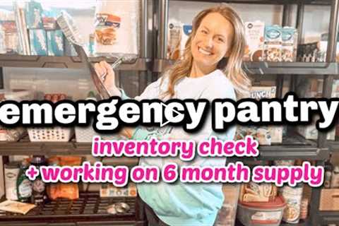 EMERGENCY PANTRY INVENTORY CHECK | WORKING ON 6 MONTH SUPPLY | BEGINNER PREPPER | GETTING ORGANIZED