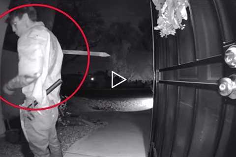 TOP 10 DISTURBING MOMENTS CAUGHT ON DOORBELL CAMERA! (PART 2)