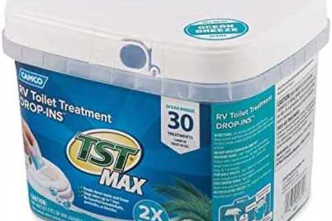 Camco TST MAX RV Toilet Treatment Drop-INs | Control Unwanted Odors and Break Down Waste and Tissue ..