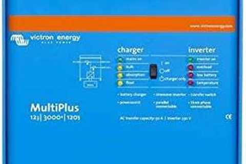 Victron Energy MultiPlus 3000VA 12-Volt Pure Sine Wave Inverter and 120 amp Battery Charger,..