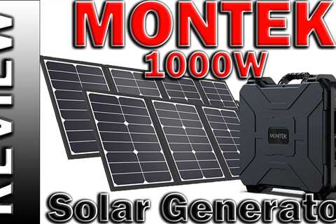 MONTEK 1000W Solar Generator 1010Wh Portable Power Station 160W Solar Panel 2 Lithium Battery Review