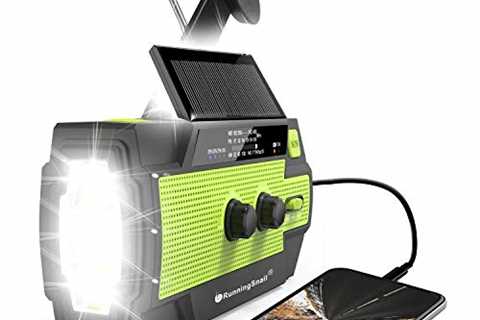 Emergency Crank Weather Radio, 4000mAh Solar Hand Crank Portable AM/FM/NOAA Weather Radio with 1W 3 ..