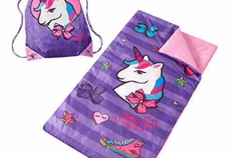 Idea Nuova Nickelodeon Jojo Siwa Sling Bag and Cozy Lightweight Sleeping Bag, 30”x54”, Ages 3+ -..
