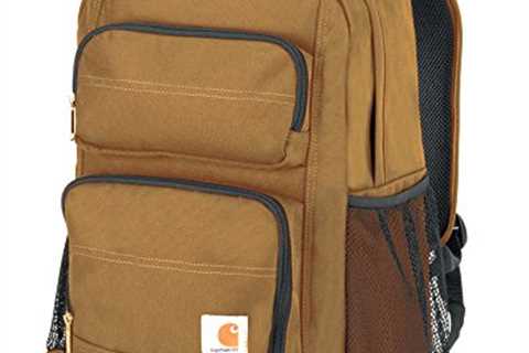 Carhartt Legacy Standard Work Backpack with Padded Laptop Sleeve and Tablet Storage, Carhartt Brown ..