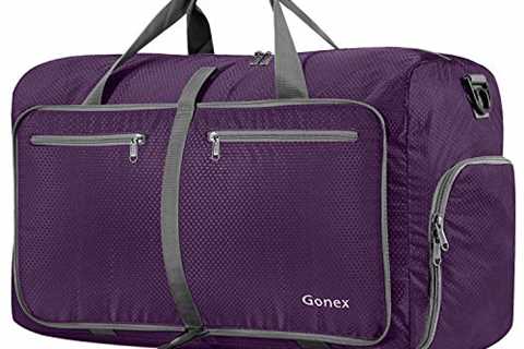 Gonex 80L Packable Travel Duffle Bag Foldable Duffel Bags for Luggage Gym Sports Camping Travelling ..