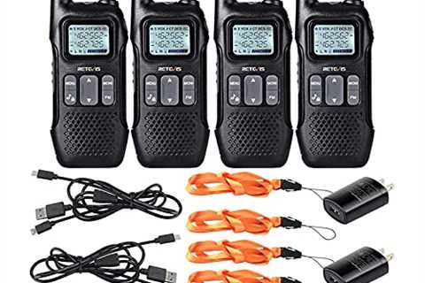 Retevis RT16 Walkie Talkies for Adults, Long Range Rechargeable Two Way Radio, NOAA Weather Alert..