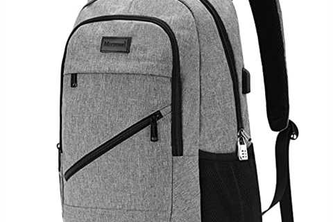 Mecrowd Laptop Backpack for Men, Business Anti Theft Backpack with USB Charging Port, 15.6 Inch..