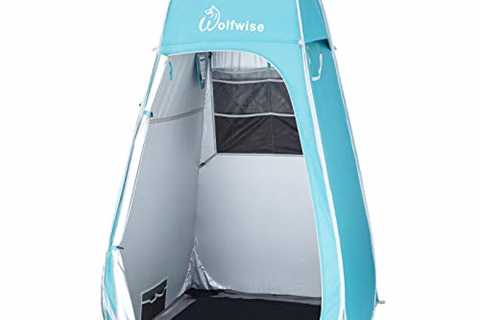 WolfWise Portable Pop Up Privacy Shower Tent Spacious Changing Room for Camping Hiking Beach Toilet ..