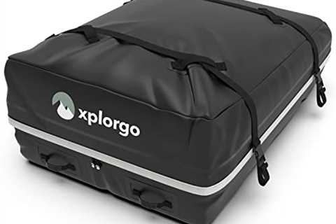 Xplorgo Car Rooftop Cargo Carrier - 15 cu ft Luggage Carrier for Car Rooftop – a Car Roof Bag or..