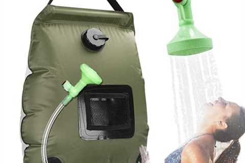 Solar Shower Bag, Solar Heating Camping Shower Bag, 5Gal(20L) Portable Camping Shower Bag, with..