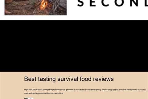 best tasting survival food reviews