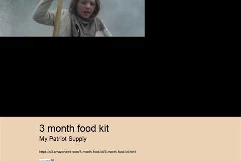 3 month food kit