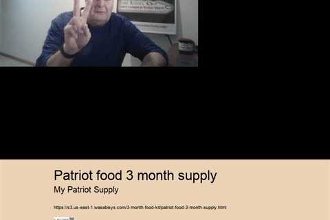 patriot food 3 month supply