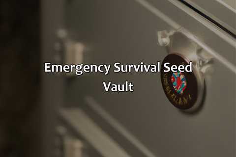 Emergency Survival Seed Vault