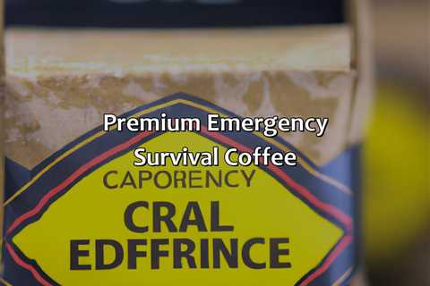 Premium Emergency Survival Coffee