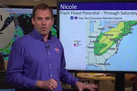 11/10/22 NHC Live Update on Tropical Storm Nicole