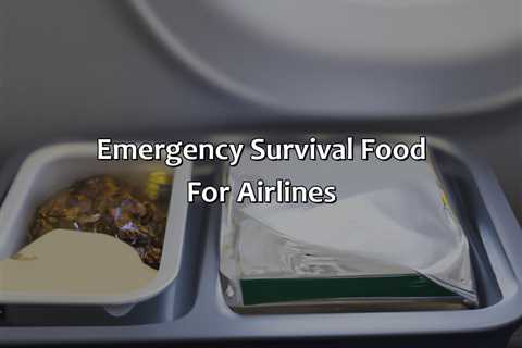 Emergency Survival Food For Airlines