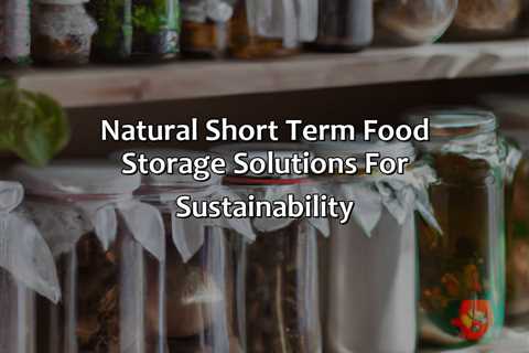 Natural Short Term Food Storage Solutions For Sustainability