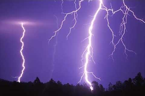 ⚡ Powerful Thunderstorm Rain Sounds for Sleeping | Relaxing Rain, Thunder & Lightning at Night..