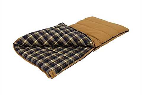 ALPS Outdoorz Redwood -25 Degree Flannel Sleeping Bag, Tan, 38 - x 80 -Inch - The Camping Companion