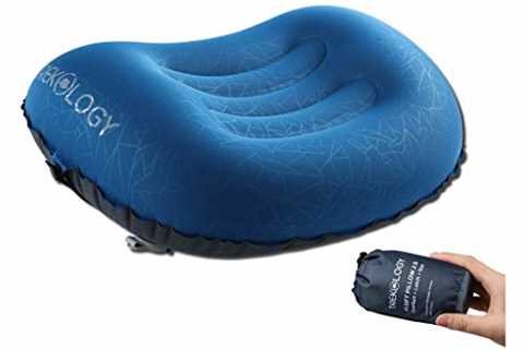 TREKOLOGY Ultralight Inflatable Camping Travel Pillow - ALUFT 2.0 Compressible, Compact,..