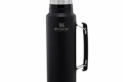 Stanley Classic Vacuum Insulated Wide Mouth Bottle - Matte Black - BPA-Free 18/8 Stainless Steel..