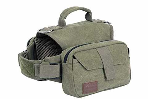 OneTigris Dog Pack Hound Travel Camping Hiking Backpack Saddle Bag Rucksack for Medium & Large..
