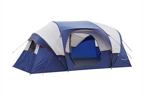 HIKERGARDEN 10 Person Camping Tent - Portable Large Family Tent for Camp, Windproof Fabric Dome..