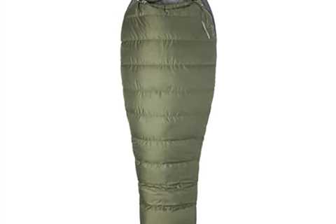 Marmot Ironwood Mummy Sleeping Bag | Down-Filled, Lightweight, 30-Degree Rating, Bomber Green/Steel ..