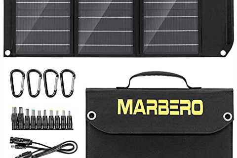 MARBERO 30W Solar Panel, Foldable Solar Panel Battery Charger for Portable Power Station Generator, ..