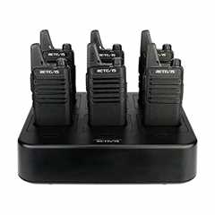 Retevis RT22 Walkie Talkies Rechargeable Hands Free 2 Way Radios Two-Way Radio(6 Pack) with 6 Way..