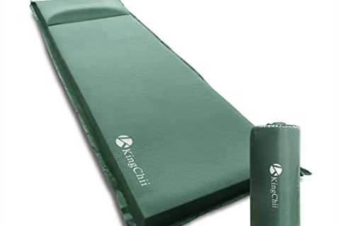 KingChii CertiPUR-US Memory Foam Camping Mattress, Portable Roll Up Travel Car Camping Mattress..