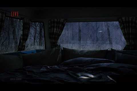 Fall Into A Deep Sleep Listening To Heavy Rain On Window In A Cozy T1 Campervan | Relaxing Van Life