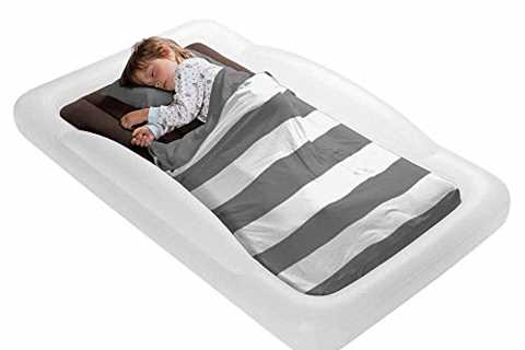 The Shrunks Inflatable Toddler Travel Bed with Safety Bumpers | Portable Toddler Bed for Kids |..
