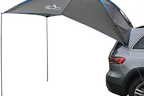 SUV Tailgate Tent with Awning Shade, Waterproof Car Camping Sun Shelter, Portable Auto Canopy..