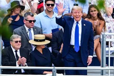 Donald Trump and Melania cheer on son Barron at his high school graduation